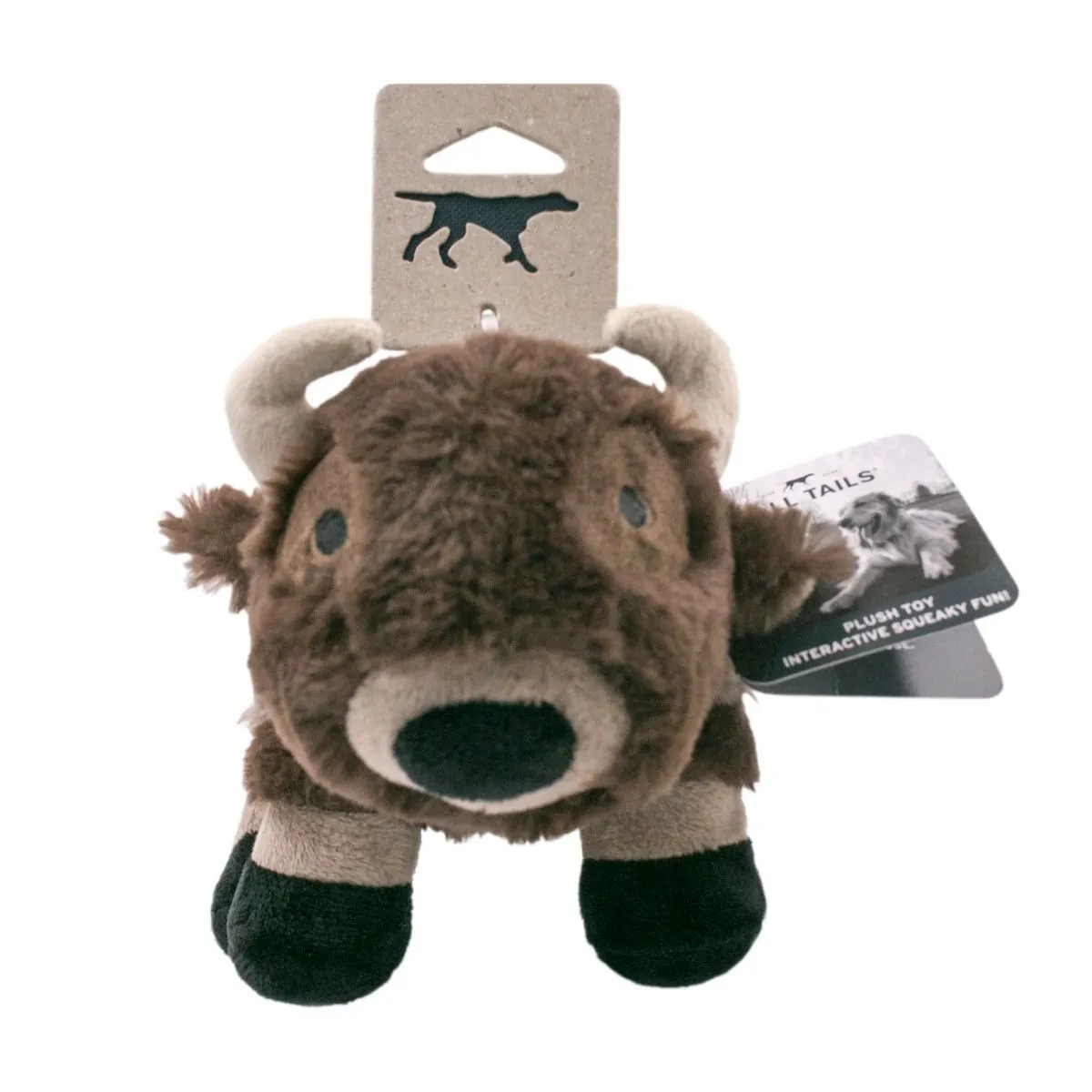 Squeaky Plush Dog Toy: Buffalo