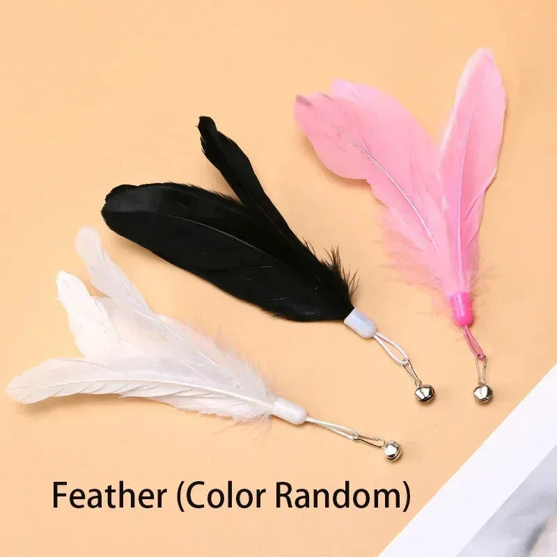 Suction Cup Interactive Feather Cat Teaser Wand