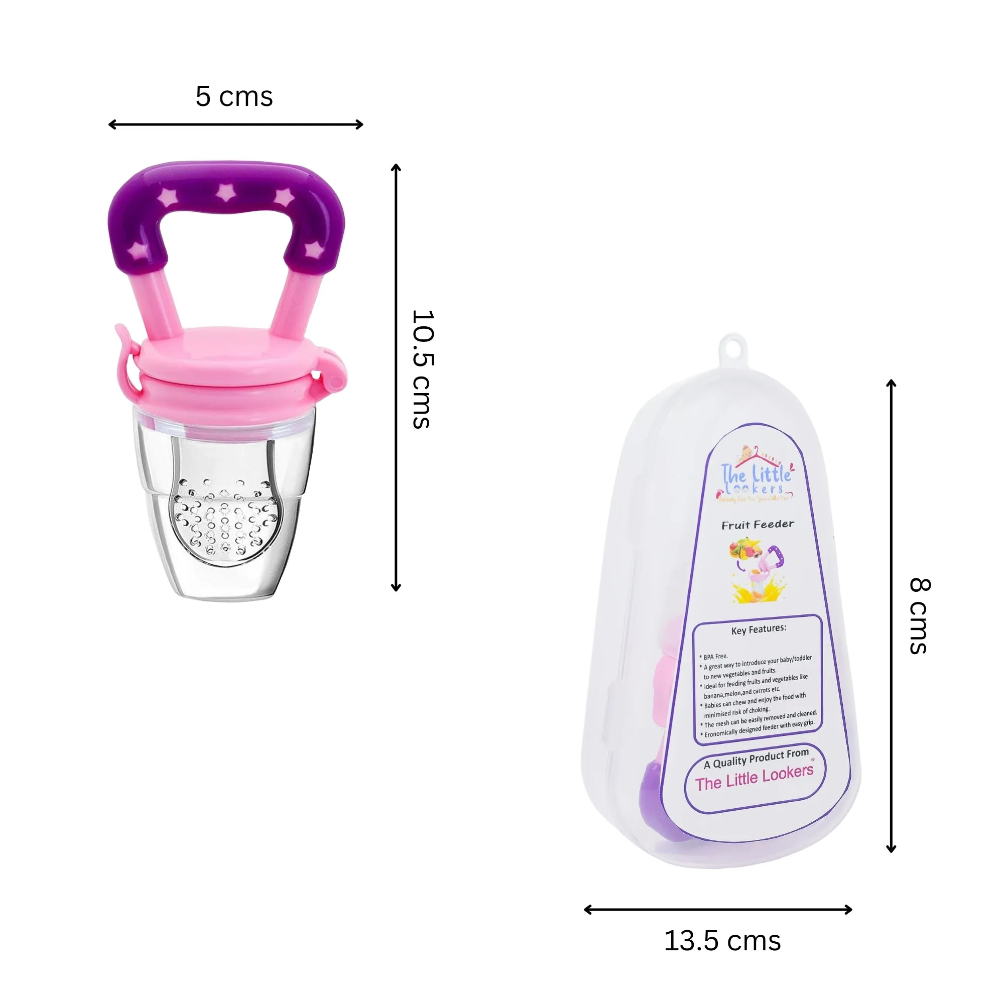 THE LITTLE LOOKERS Fruit/Food Feeder/Pacifier/Nibbler with Silicon Mesh in Box Packing