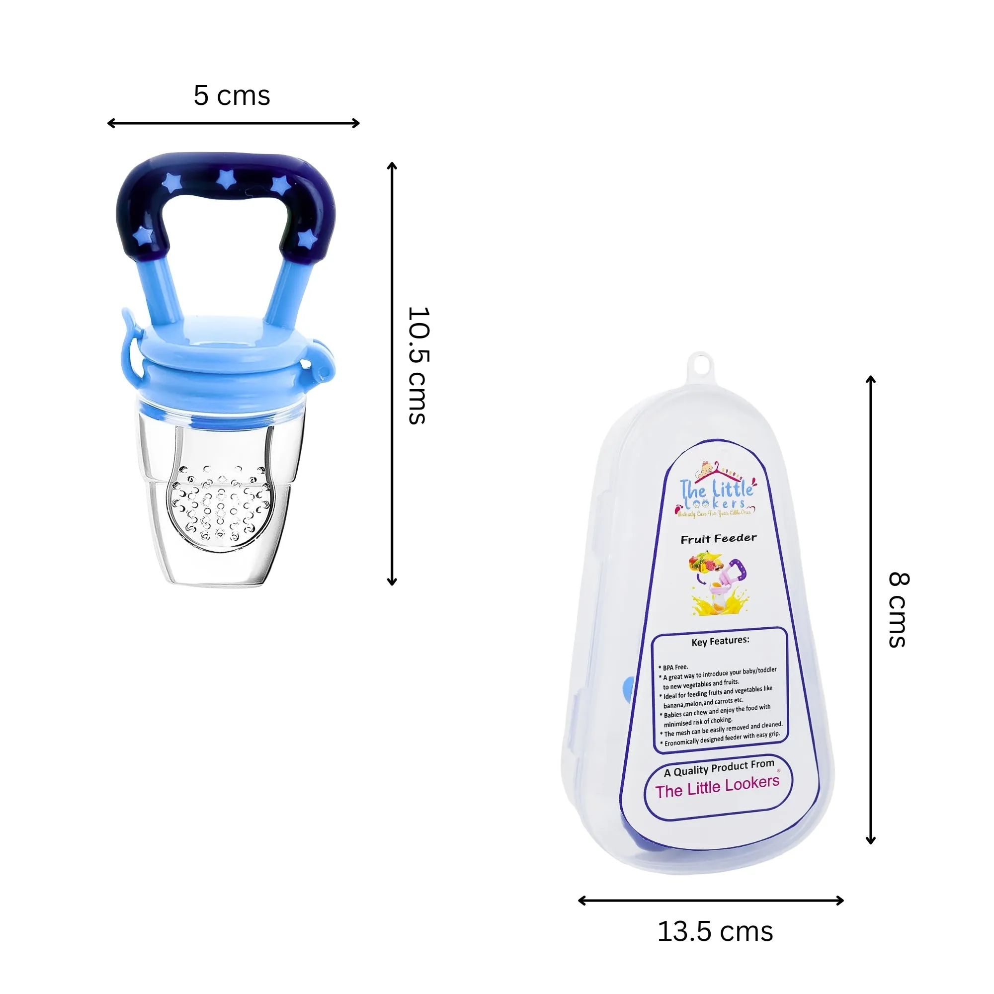 THE LITTLE LOOKERS Fruit/Food Feeder/Pacifier/Nibbler with Silicon Mesh in Box Packing