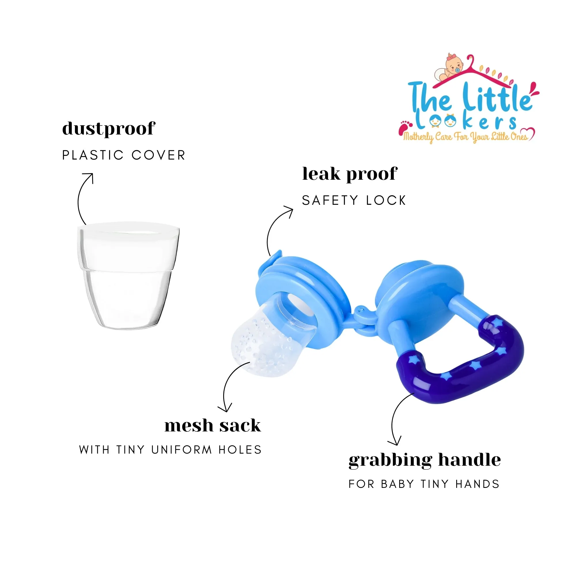 THE LITTLE LOOKERS Fruit/Food Feeder/Pacifier/Nibbler with Silicon Mesh in Box Packing