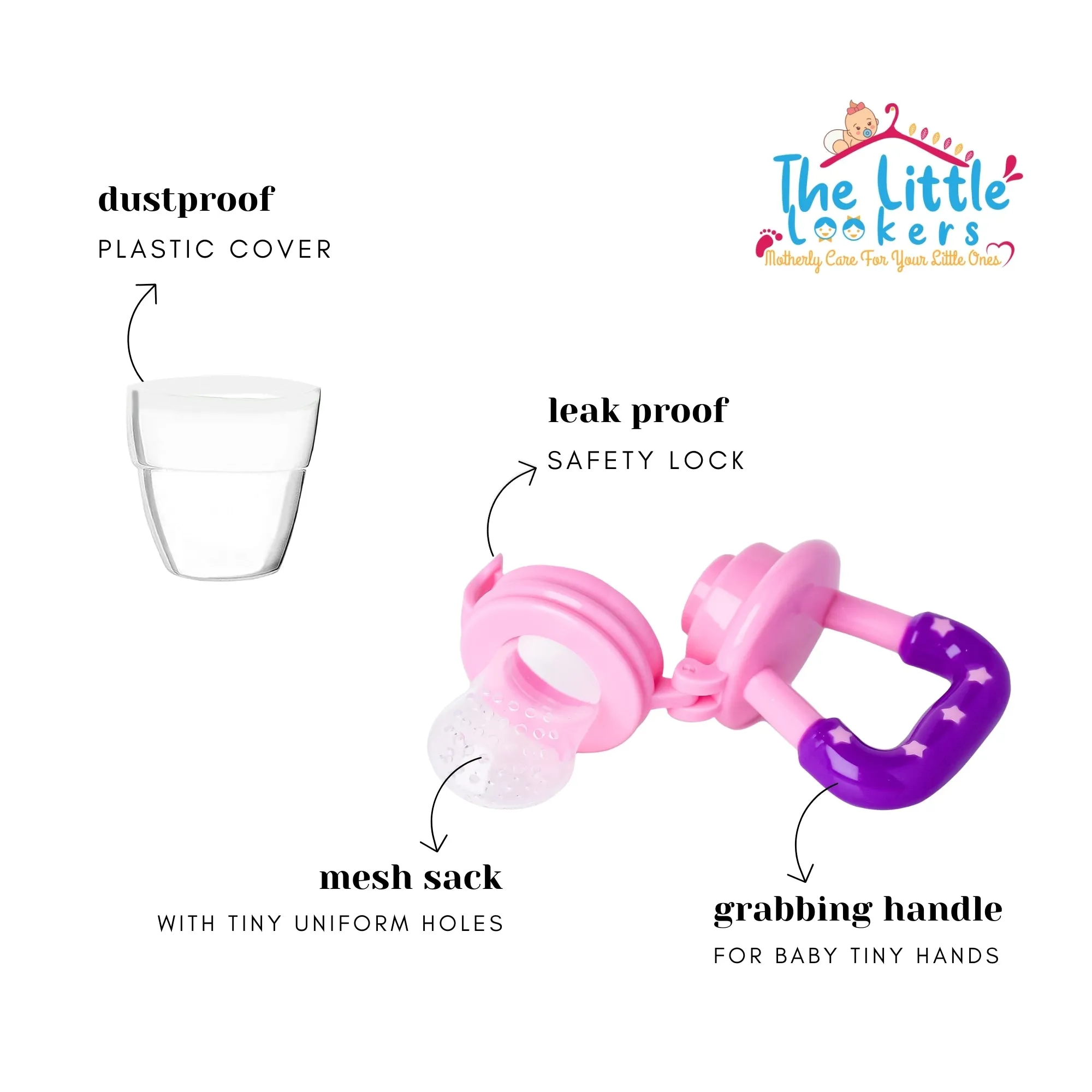 THE LITTLE LOOKERS Fruit/Food Feeder/Pacifier/Nibbler with Silicon Mesh in Box Packing