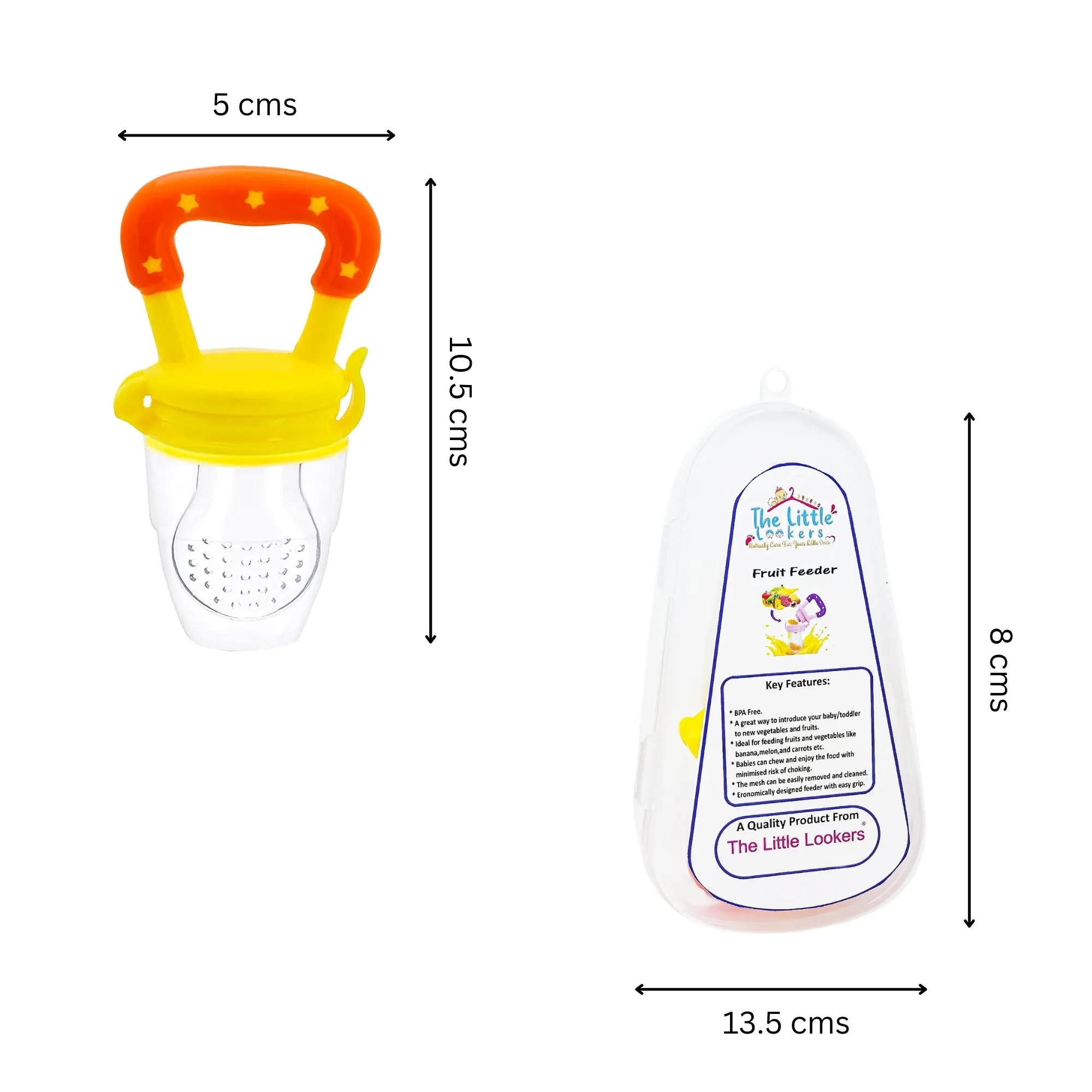 THE LITTLE LOOKERS Fruit/Food Feeder/Pacifier/Nibbler with Silicon Mesh in Box Packing