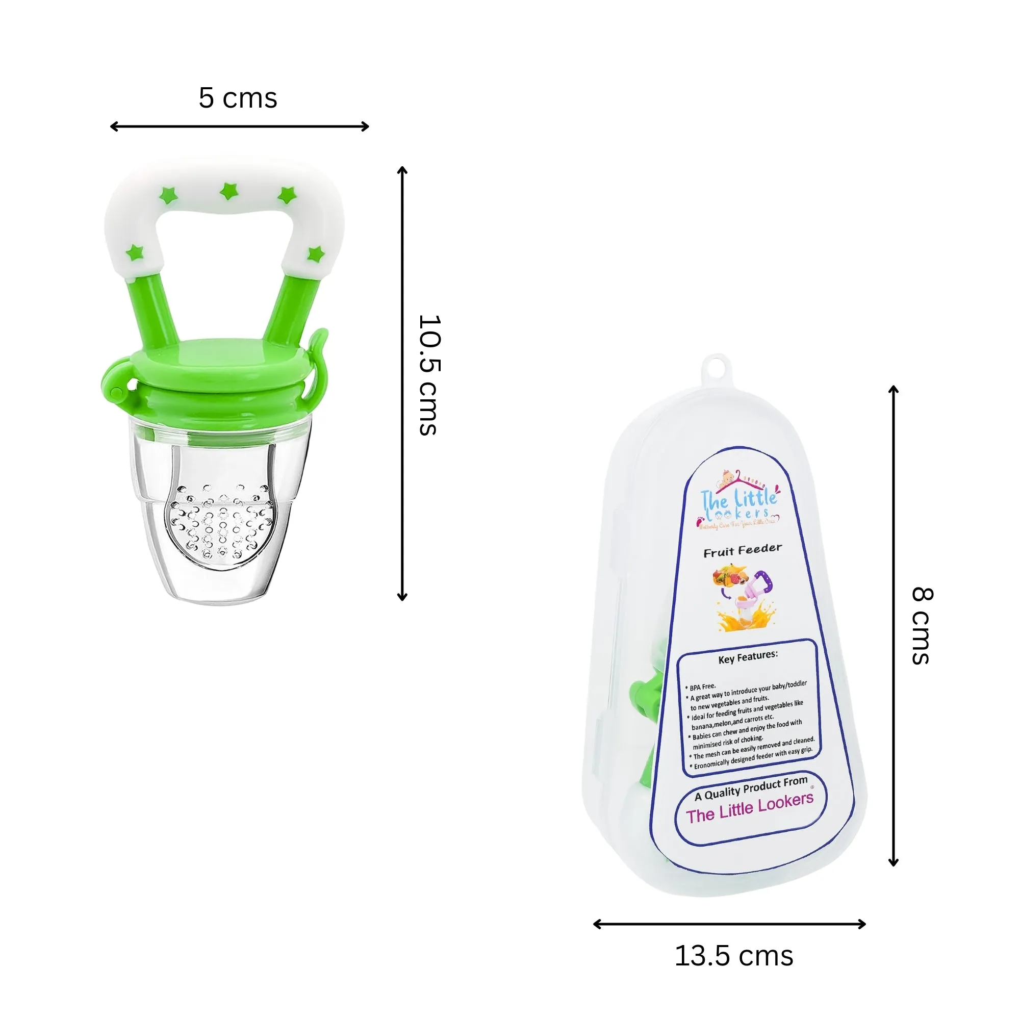 THE LITTLE LOOKERS Fruit/Food Feeder/Pacifier/Nibbler with Silicon Mesh in Box Packing