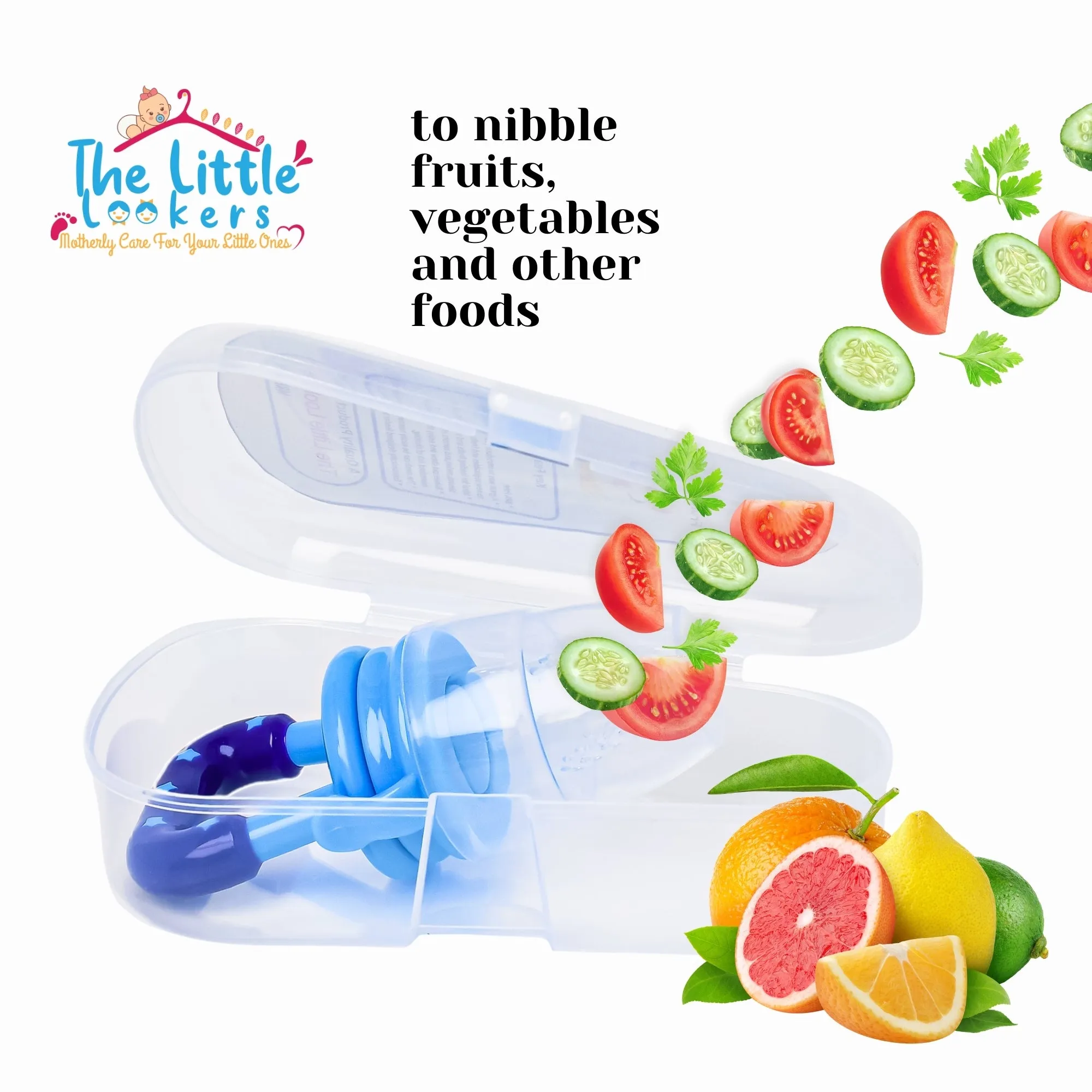 THE LITTLE LOOKERS Fruit/Food Feeder/Pacifier/Nibbler with Silicon Mesh in Box Packing