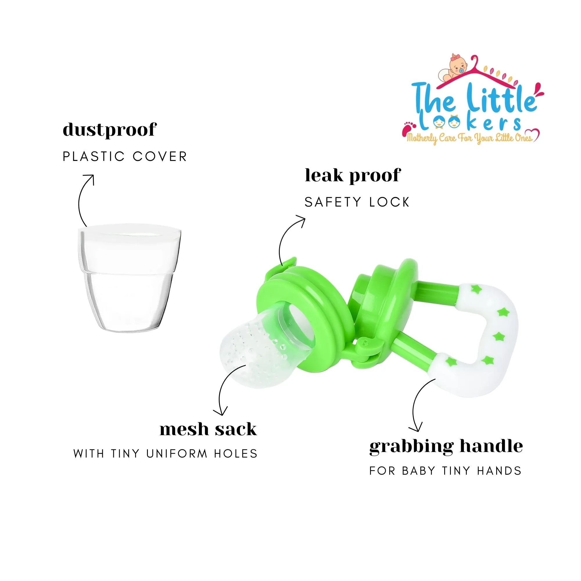 THE LITTLE LOOKERS Fruit/Food Feeder/Pacifier/Nibbler with Silicon Mesh in Box Packing