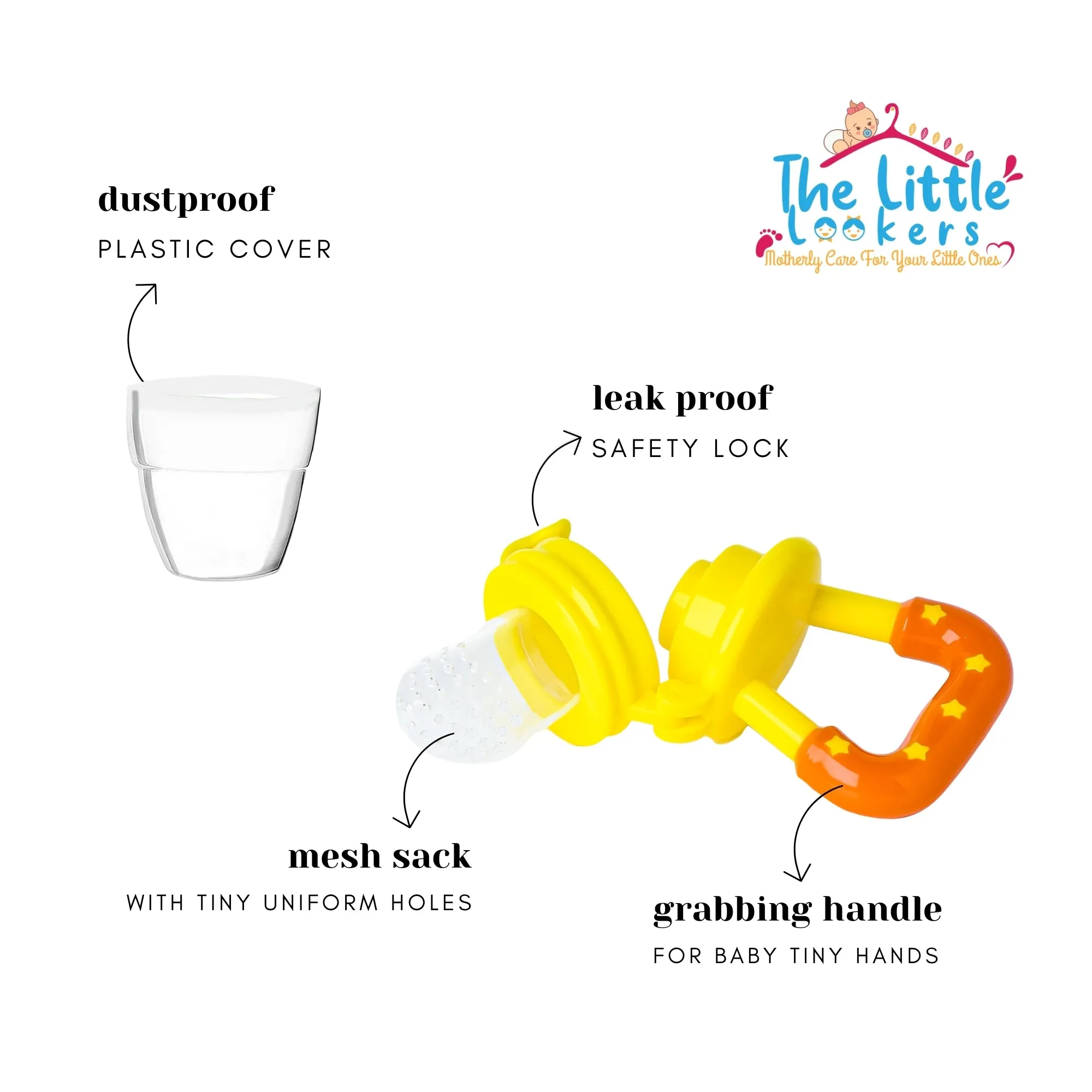 THE LITTLE LOOKERS Fruit/Food Feeder/Pacifier/Nibbler with Silicon Mesh in Box Packing