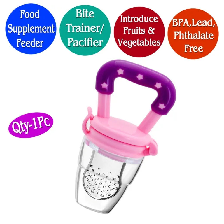 THE LITTLE LOOKERS Fruit/Food Feeder/Pacifier/Nibbler with Silicon Mesh in Box Packing