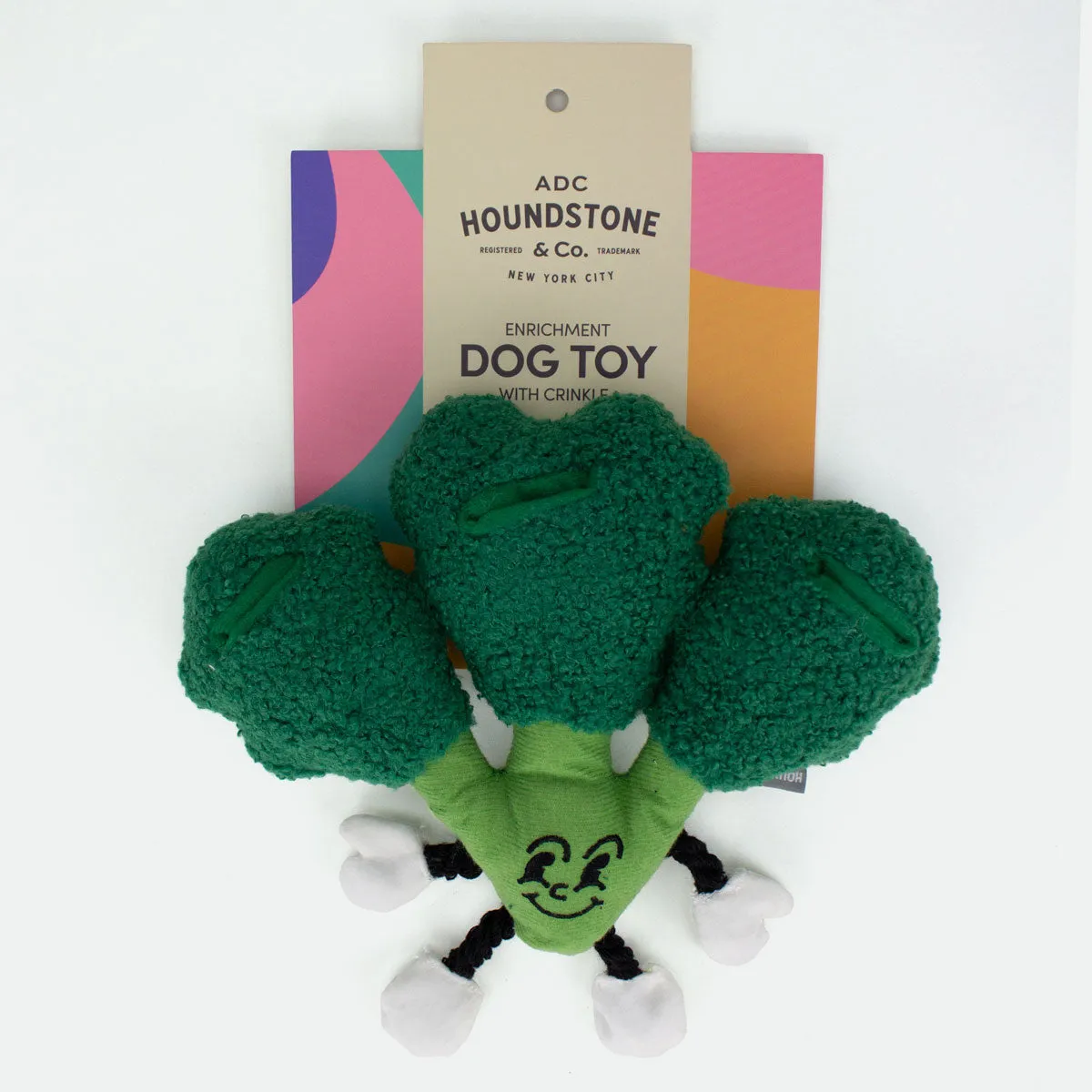 The "Eat Your Greens" Broccoli Interactive Dog Toy with Treat Pockets, Mental Stimulation Dog Toy