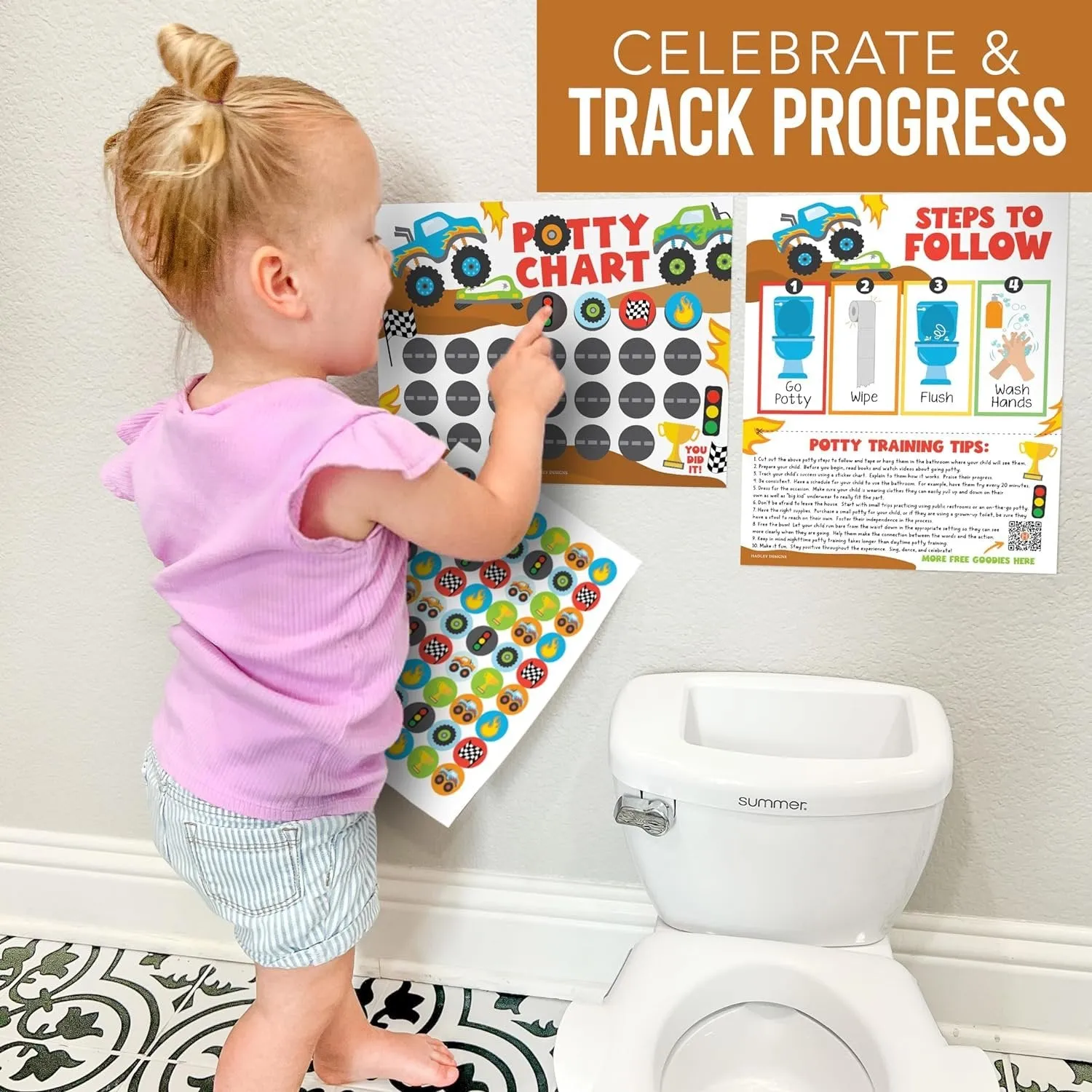 Truck Potty Training Chart | Sticker Charts | Early Education