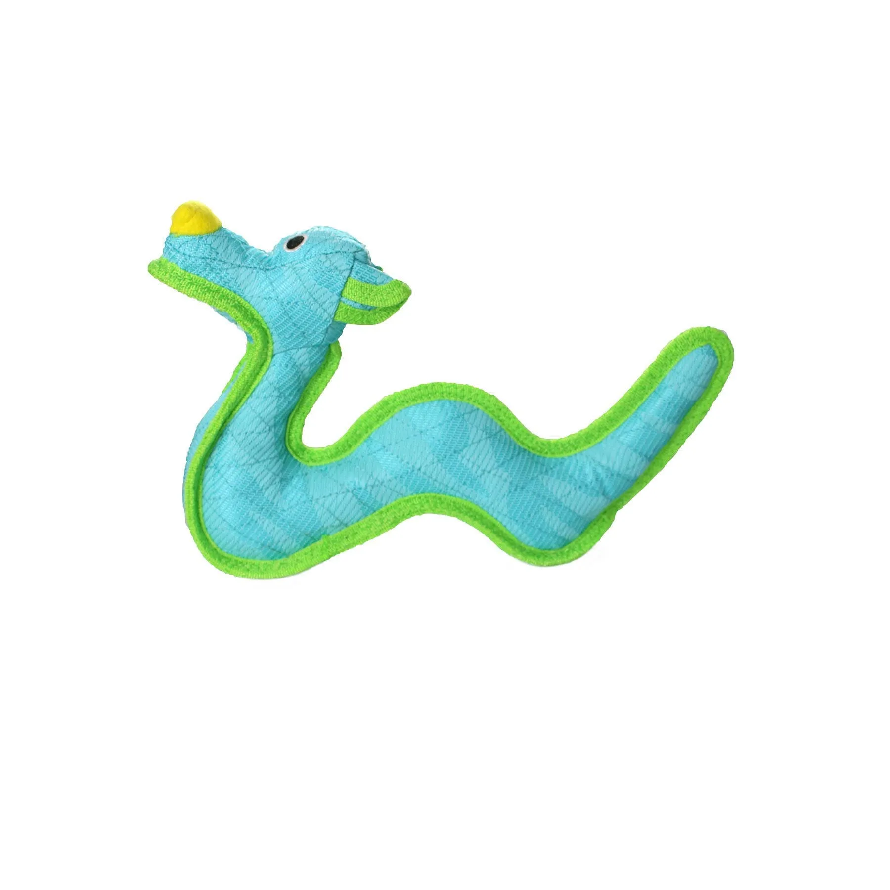 Tuffy Dog Toys - VIP Products - DuraForce Dragon Tiger - Blue, Durable, Squeaky Dog Toy