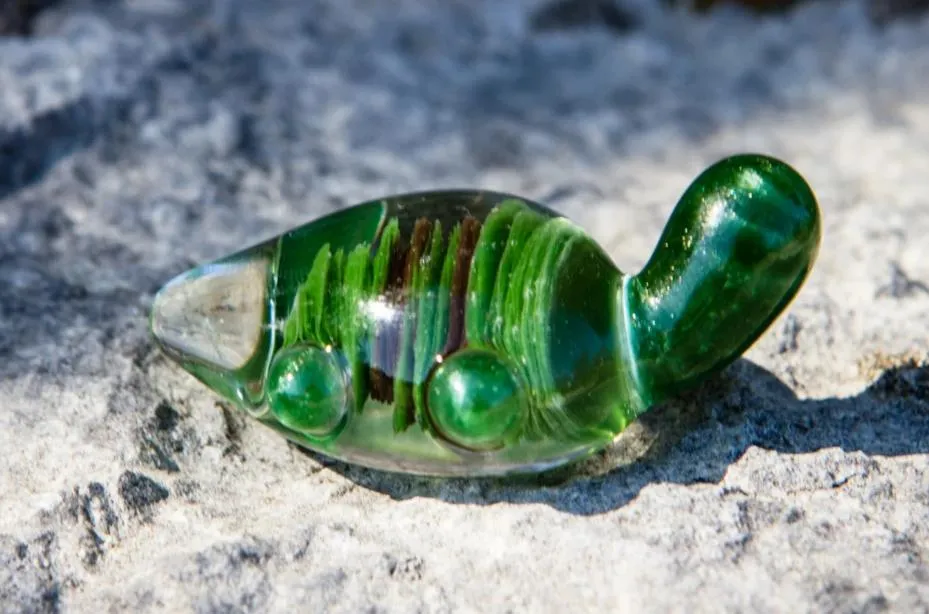 Turtle Figurine with Cremation Ash