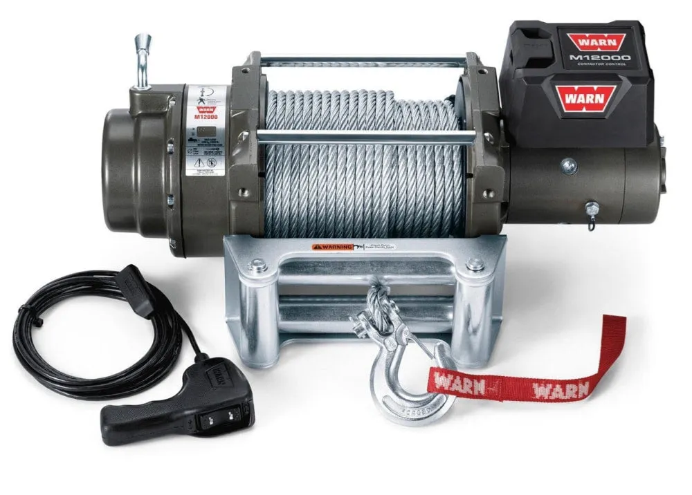 WARN M12 12V Heavy Duty Recovery Electric Winch | 12000lb | 17801