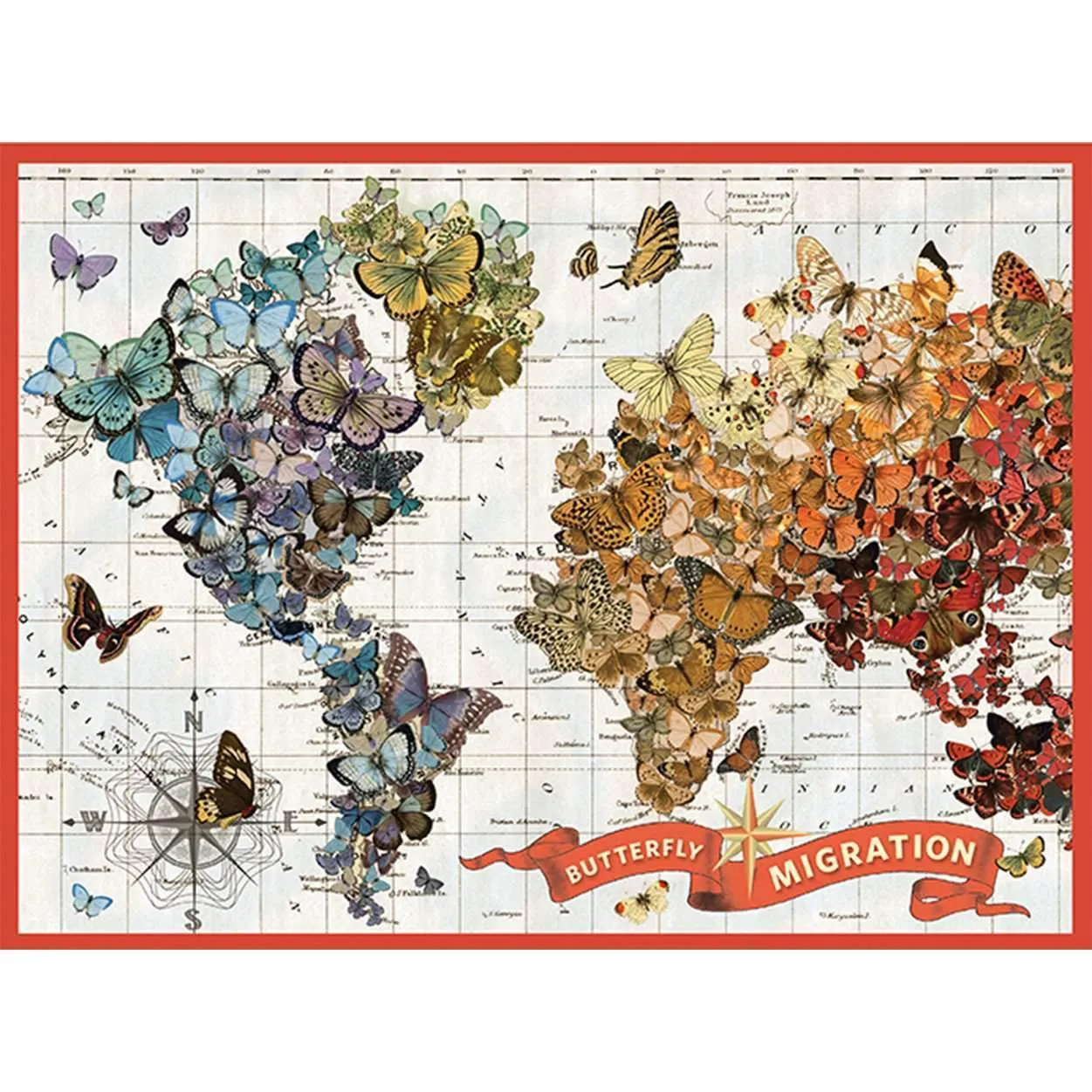 Wendy Gold Butterfly Migration 1000 Piece Jigsaw Puzzle