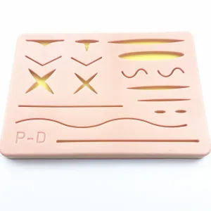 Wound silicone suture pad Human Traumatic Skin Model Suturing Training Pad for Doctor Nurse Student Practice model