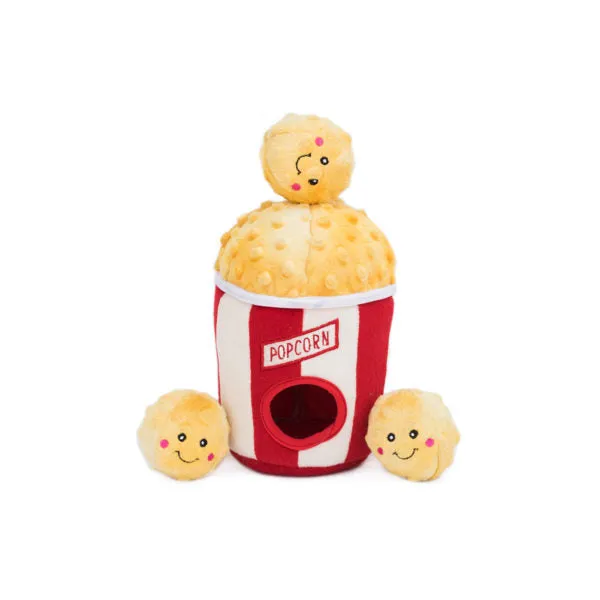 Zippy Burrow Dog Toy - Popcorn Bucket