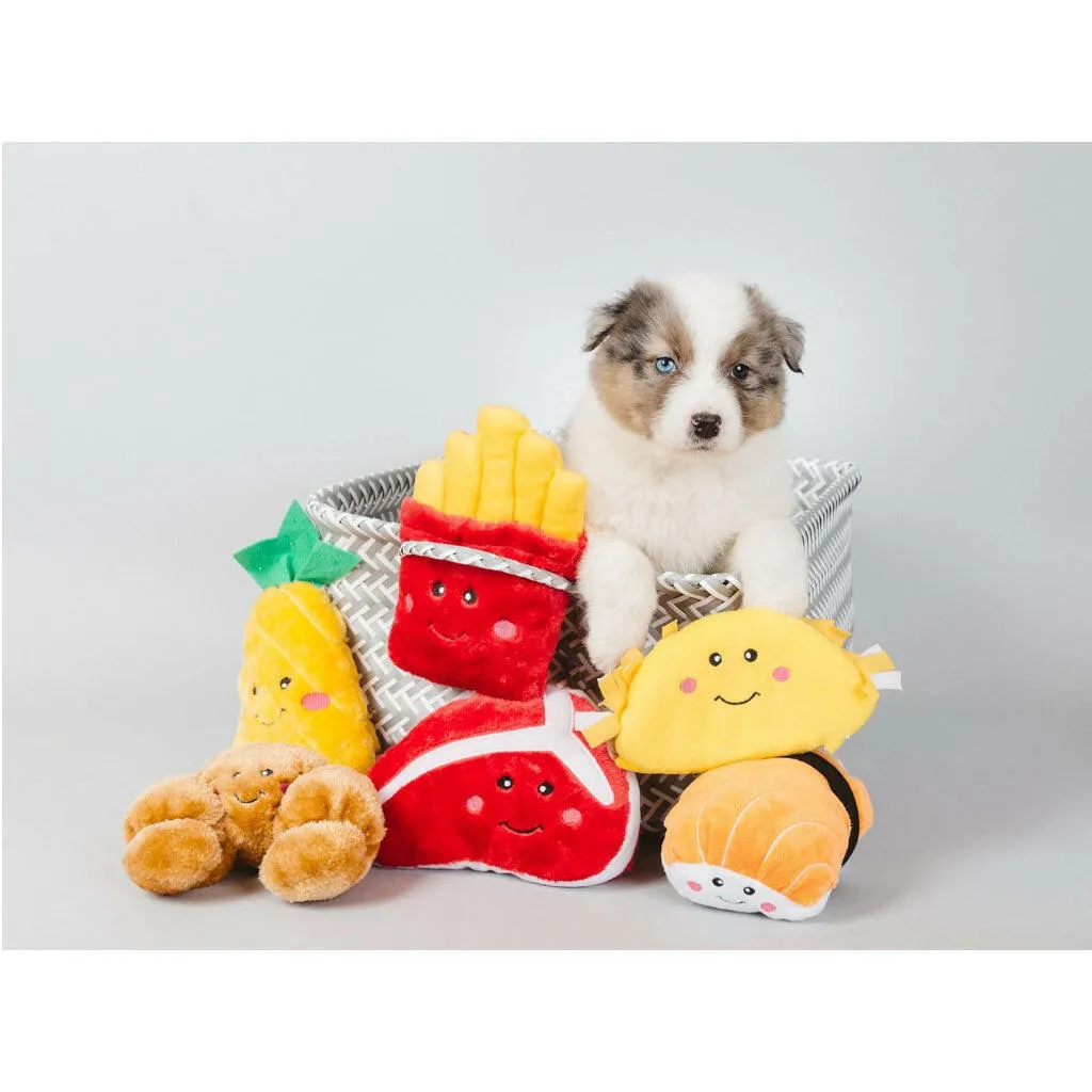 Zippy Paws NomNomz Taco Plush Squeaky Toy for Dogs